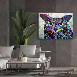 'The Owl' by Dean Russo, Giclee Canvas Wall Art,54x40