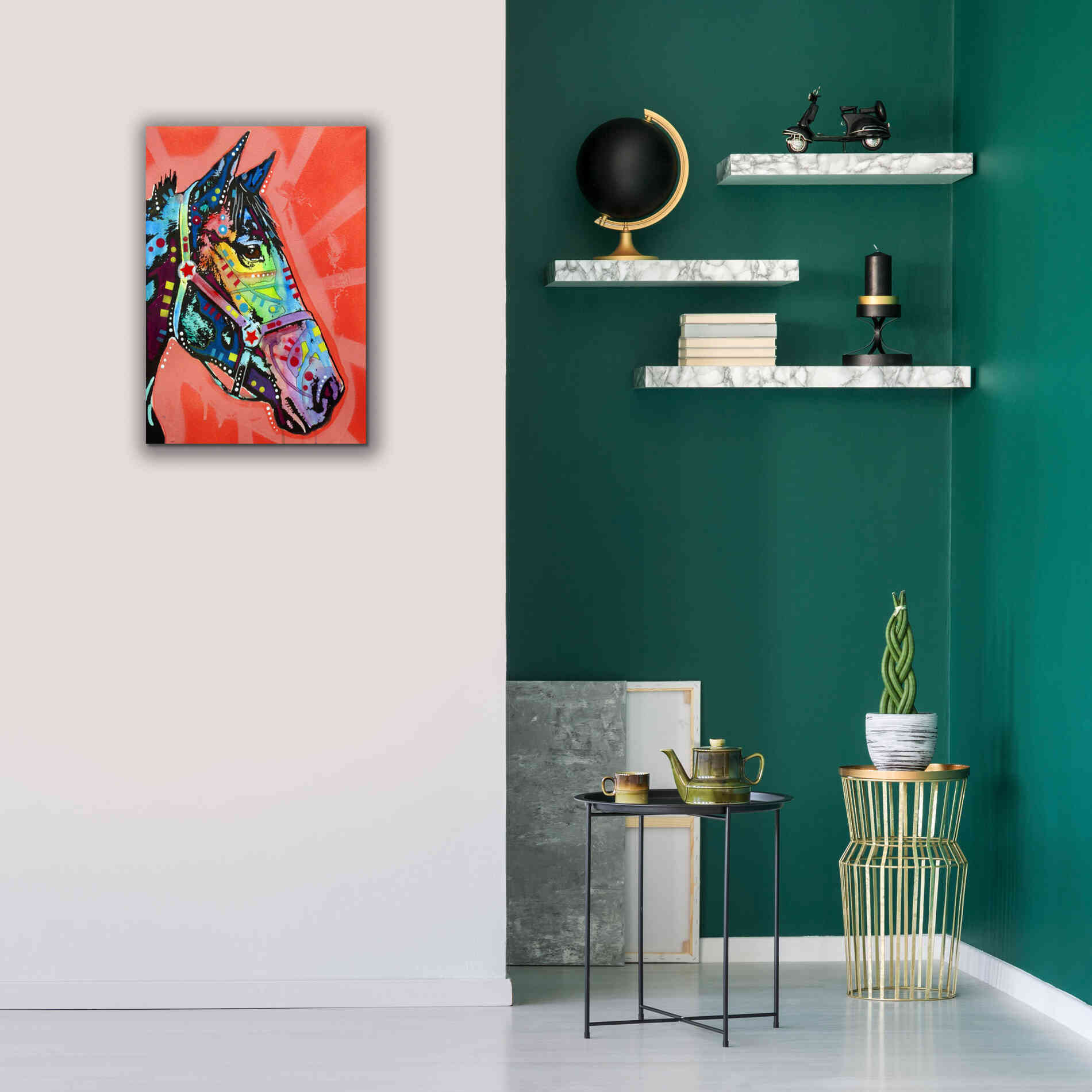 'Wc Horse 3' by Dean Russo, Giclee Canvas Wall Art,18x26