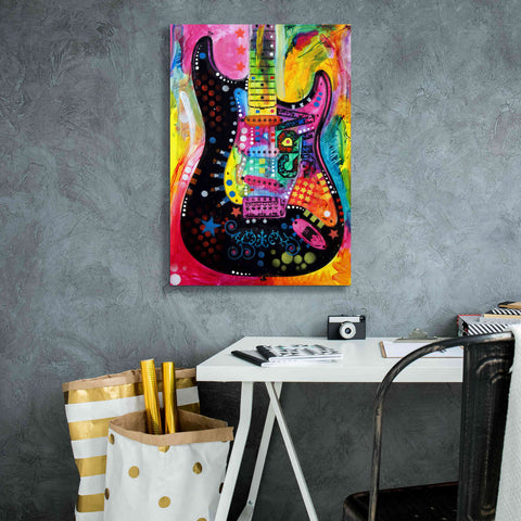 Image of 'Lenny Strat' by Dean Russo, Giclee Canvas Wall Art,18x26