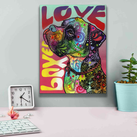 Image of 'Boxer Luv' by Dean Russo, Giclee Canvas Wall Art,12x16