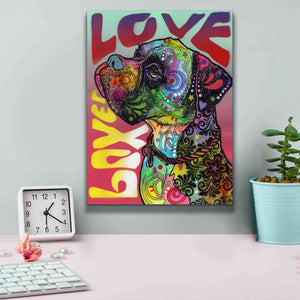 'Boxer Luv' by Dean Russo, Giclee Canvas Wall Art,12x16