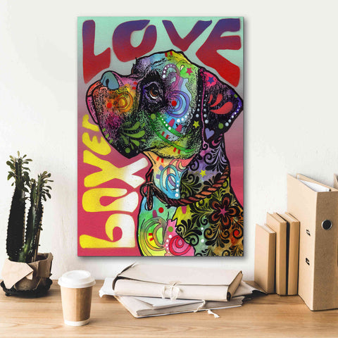 Image of 'Boxer Luv' by Dean Russo, Giclee Canvas Wall Art,18x26