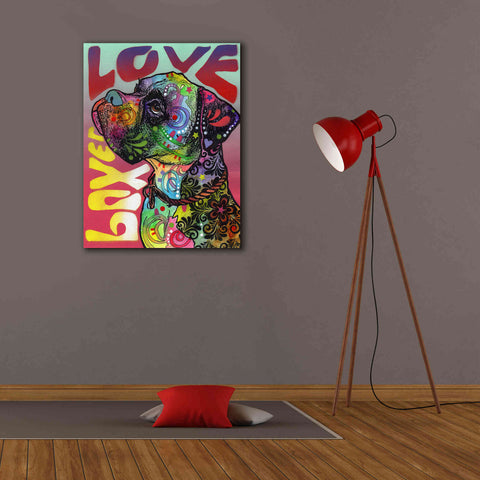 Image of 'Boxer Luv' by Dean Russo, Giclee Canvas Wall Art,26x34