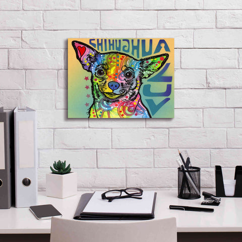 Image of 'Chihuahua Luv' by Dean Russo, Giclee Canvas Wall Art,16x12