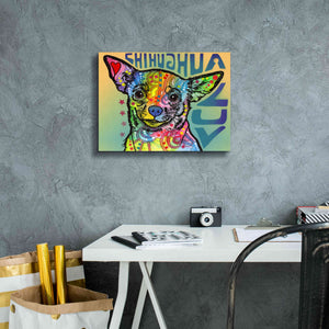 'Chihuahua Luv' by Dean Russo, Giclee Canvas Wall Art,16x12