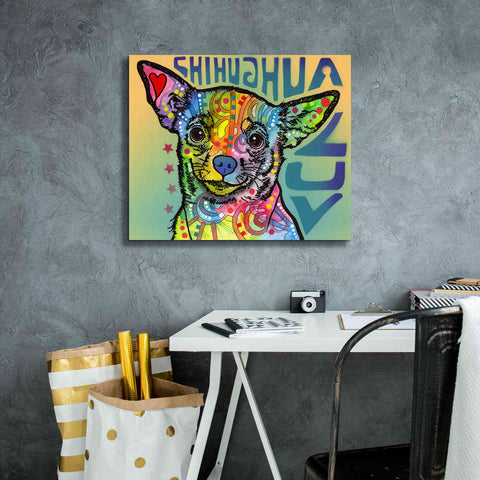 Image of 'Chihuahua Luv' by Dean Russo, Giclee Canvas Wall Art,24x20