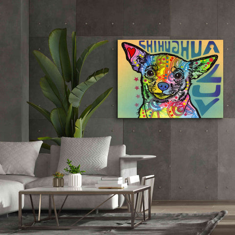 Image of 'Chihuahua Luv' by Dean Russo, Giclee Canvas Wall Art,54x40