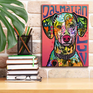 'Dalmatian Luv' by Dean Russo, Giclee Canvas Wall Art,12x16