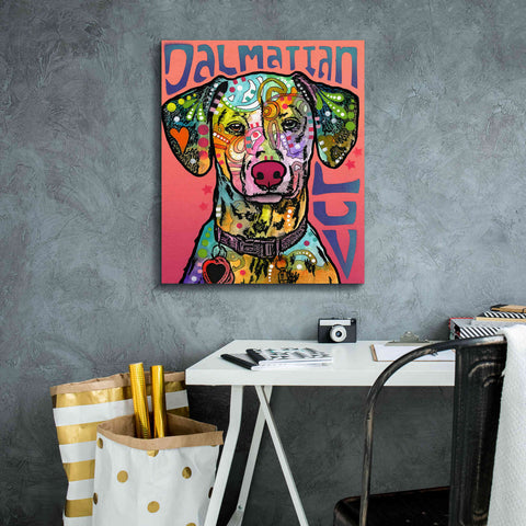 Image of 'Dalmatian Luv' by Dean Russo, Giclee Canvas Wall Art,20x24