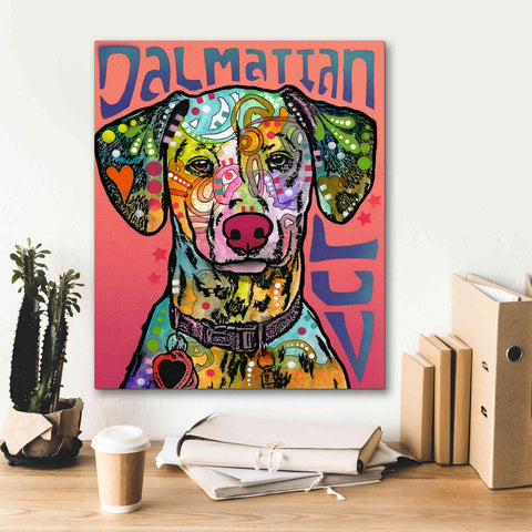 Image of 'Dalmatian Luv' by Dean Russo, Giclee Canvas Wall Art,20x24