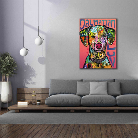 Image of 'Dalmatian Luv' by Dean Russo, Giclee Canvas Wall Art,40x54