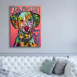 'Dalmatian Luv' by Dean Russo, Giclee Canvas Wall Art,40x54