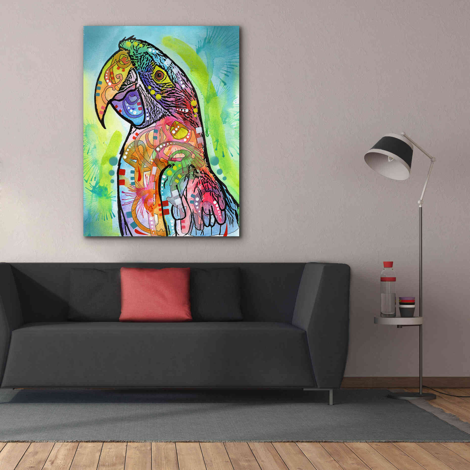 'Macaw' by Dean Russo, Giclee Canvas Wall Art,40x54