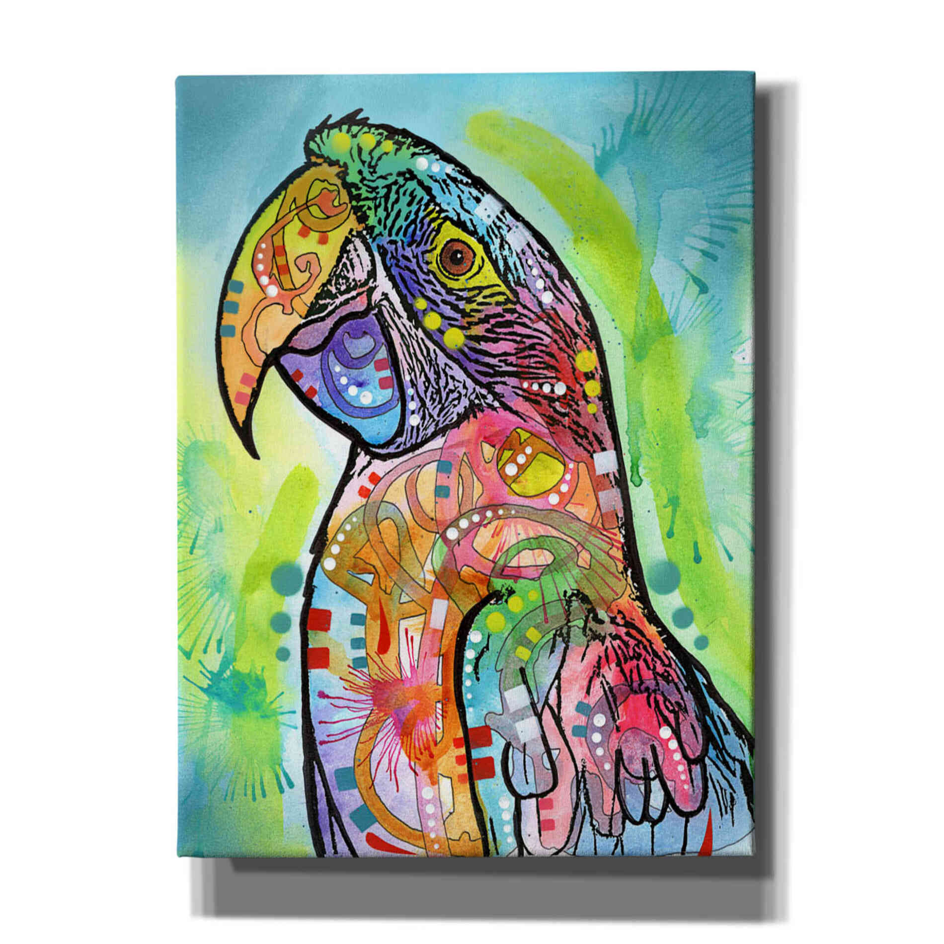 'Macaw' by Dean Russo, Giclee Canvas Wall Art