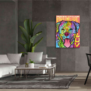 'Rottweiler Luv' by Dean Russo, Giclee Canvas Wall Art,40x54