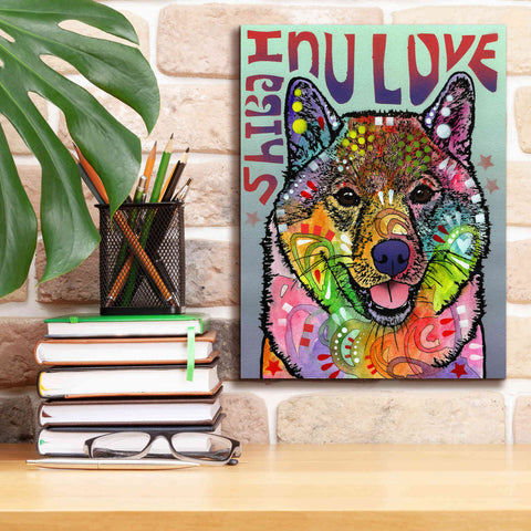 Image of 'Shiba Inu Luv' by Dean Russo, Giclee Canvas Wall Art,12x16