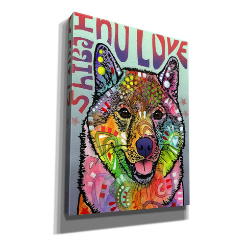 Image of 'Shiba Inu Luv' by Dean Russo, Giclee Canvas Wall Art