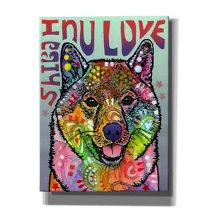 'Shiba Inu Luv' by Dean Russo, Giclee Canvas Wall Art