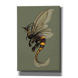 'Bee Dragon Celadon' by Avery Multer, Canvas Wall Art