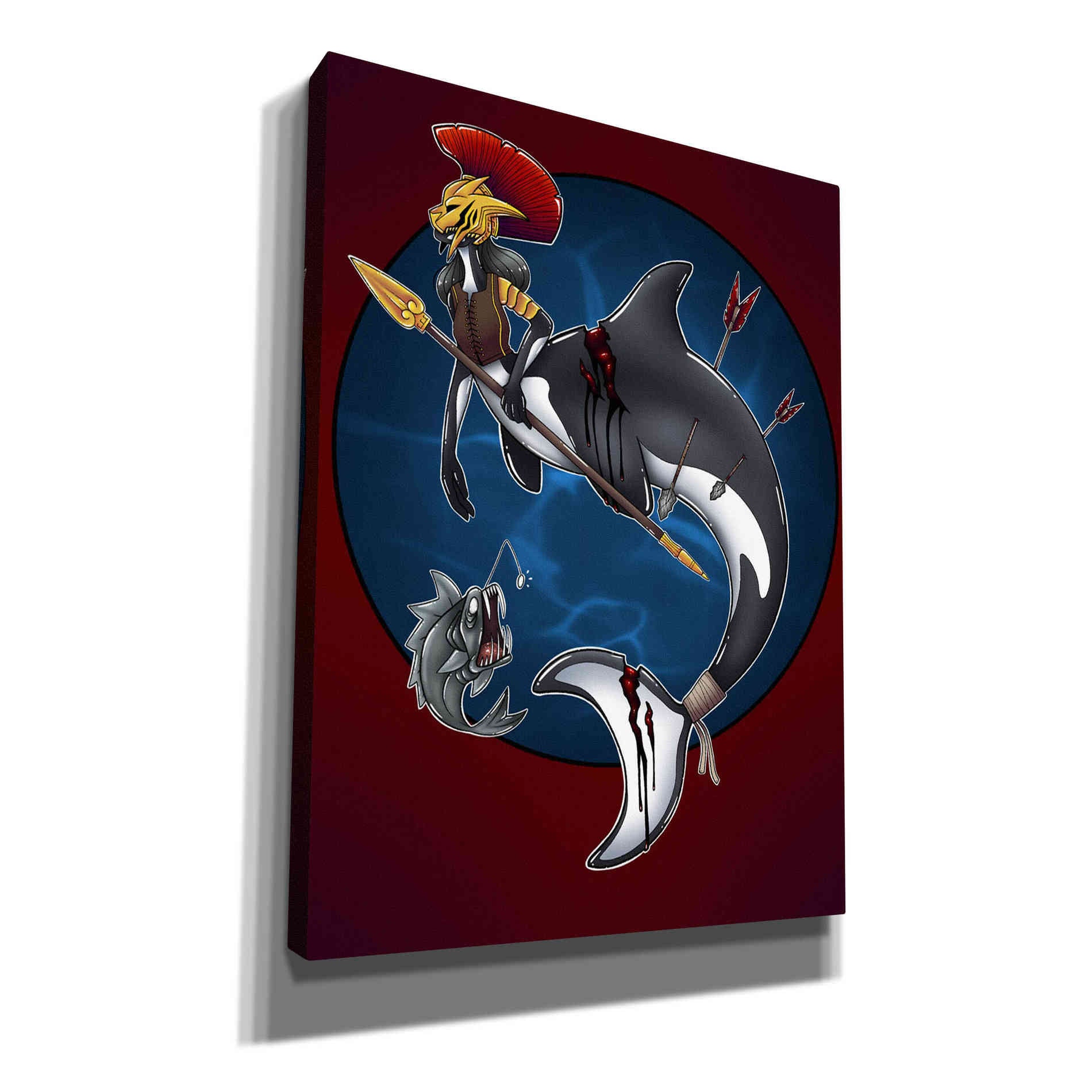 'Warrior Mermaid' by Avery Multer, Canvas Wall Art