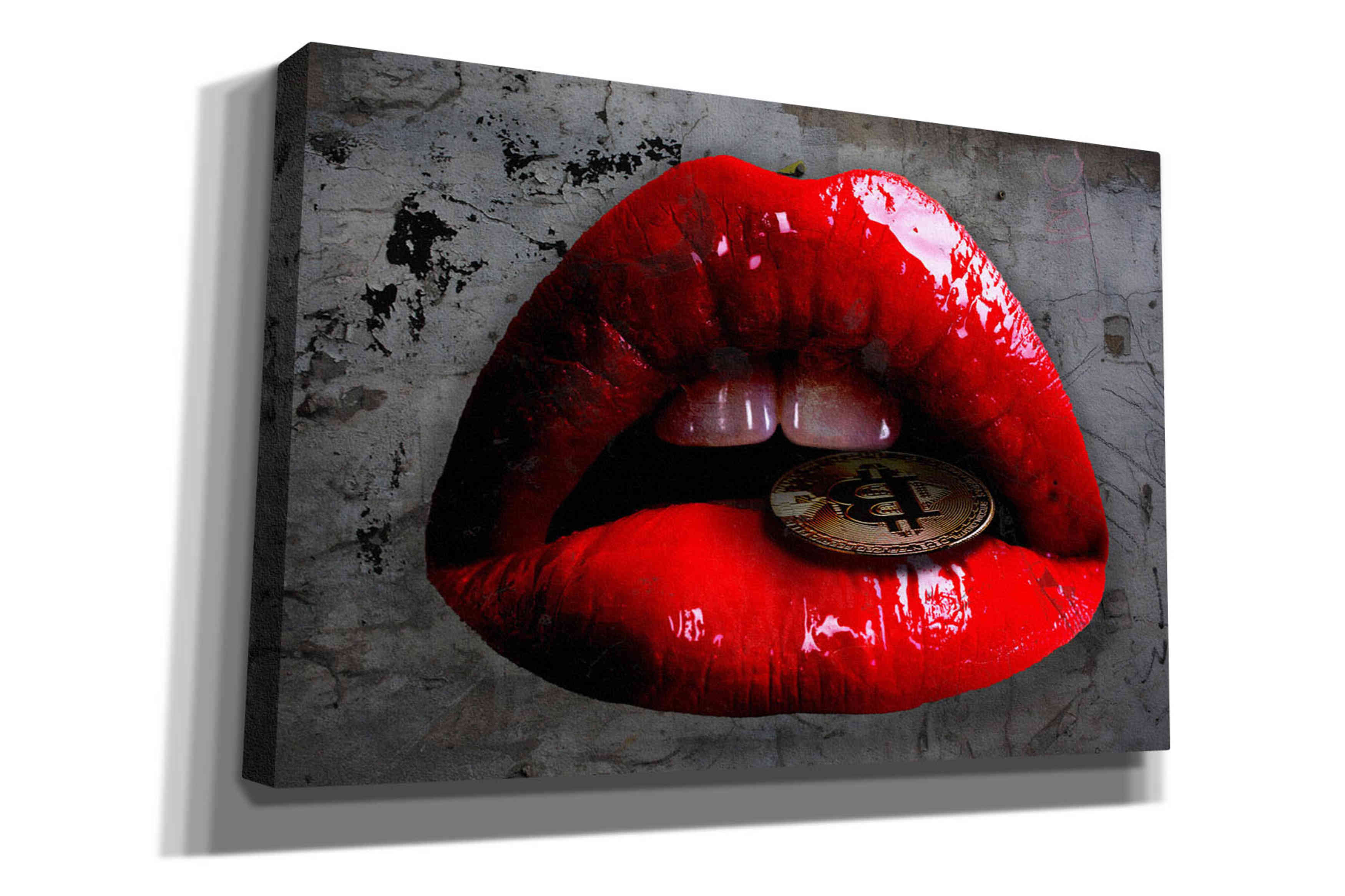 'Bit Me Bitcoin' by Canvas Wall Art