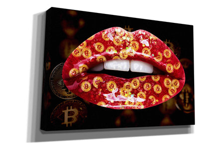 'Bitcoin Milkshake Ruby' by Canvas Wall Art