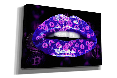 Image of 'Bitcoin Milkshake Violet' by Canvas Wall Art