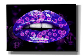 'Bitcoin Milkshake Violet' by Canvas Wall Art