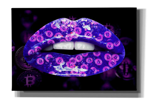 Image of 'Bitcoin Milkshake Violet' by Canvas Wall Art