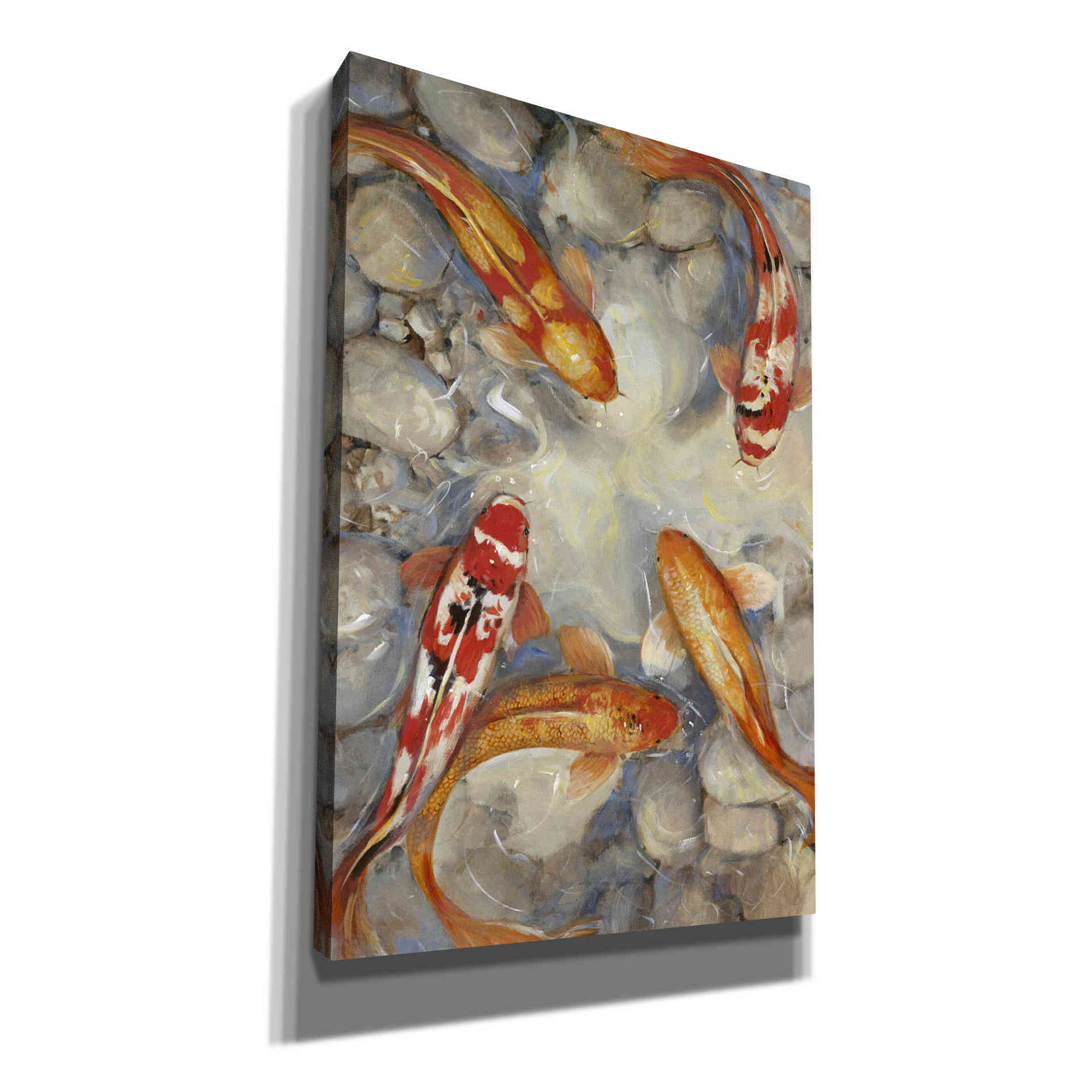 'Vibrant Koi I' by Tim O'Toole, Canvas Wall Art