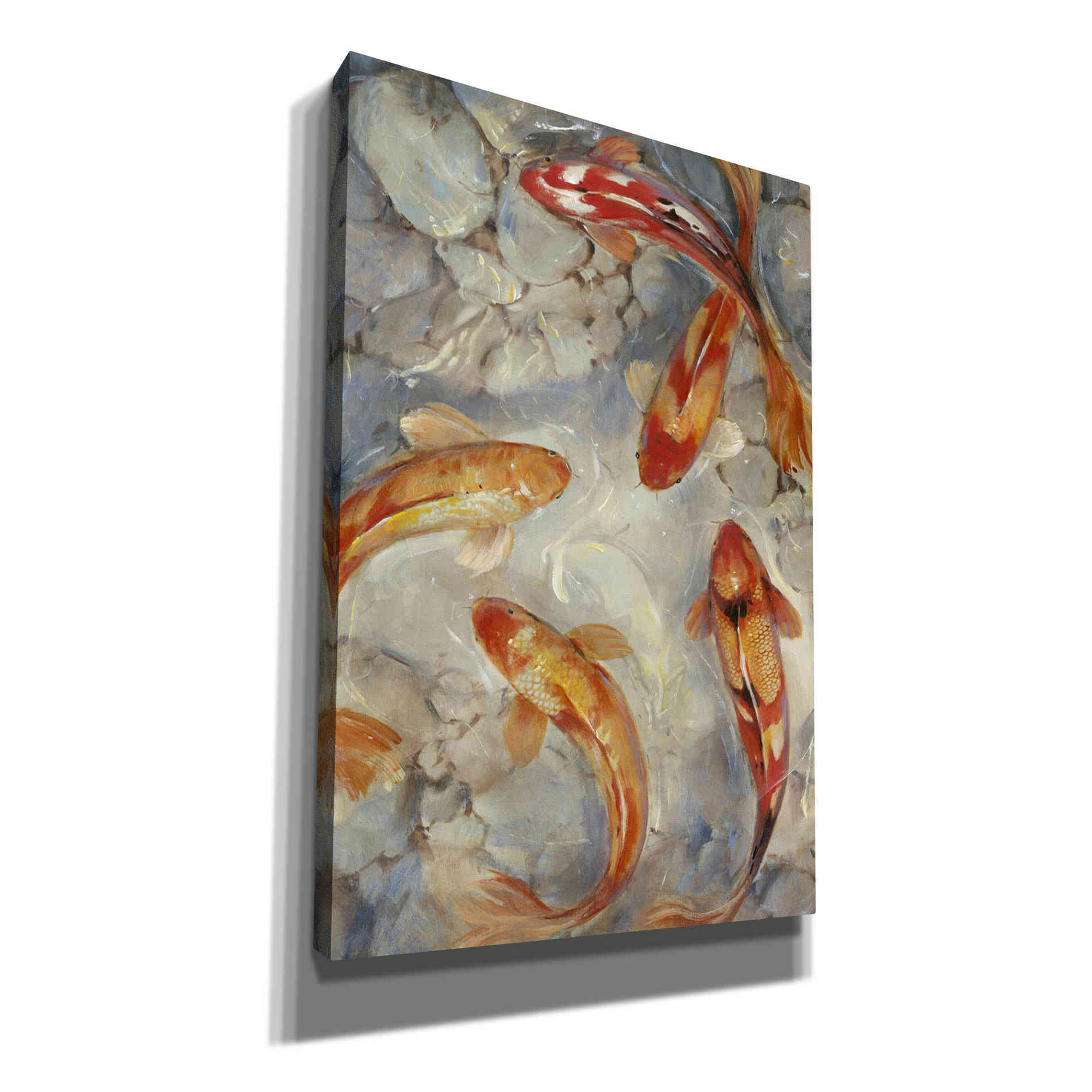 'Vibrant Koi II' by Tim O'Toole, Canvas Wall Art