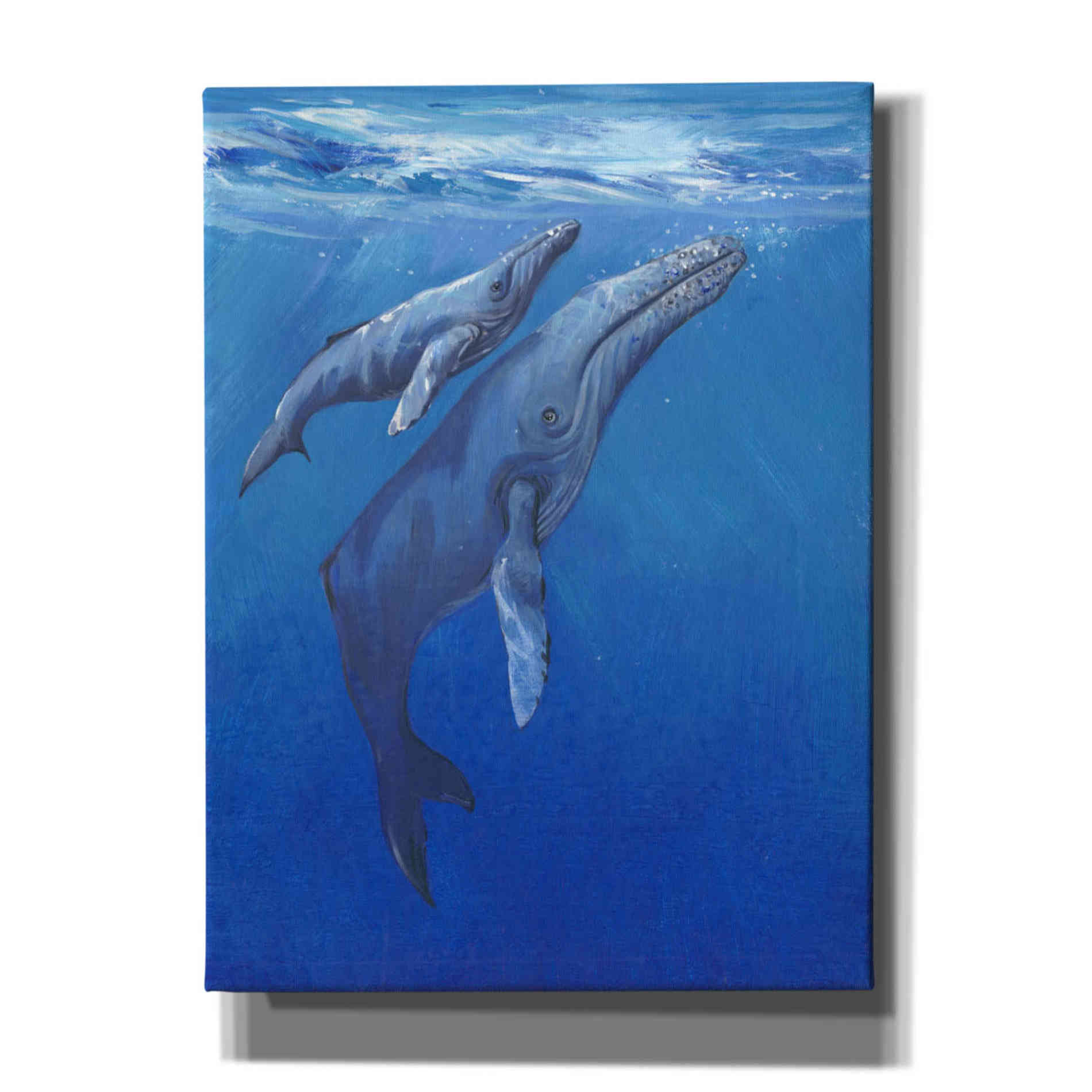'Under Sea Whales I' by Tim O'Toole, Canvas Wall Art