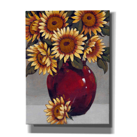 Image of 'Vase of Sunflowers II' by Tim O'Toole, Canvas Wall Art