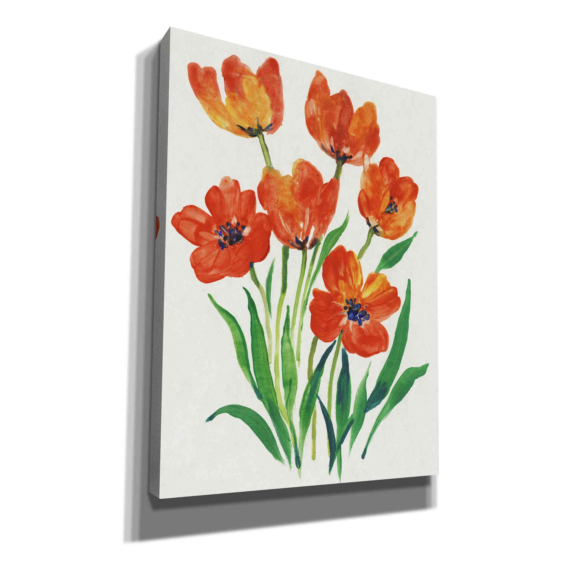 'Red Tulips in Bloom II' by Tim O'Toole, Canvas Wall Art