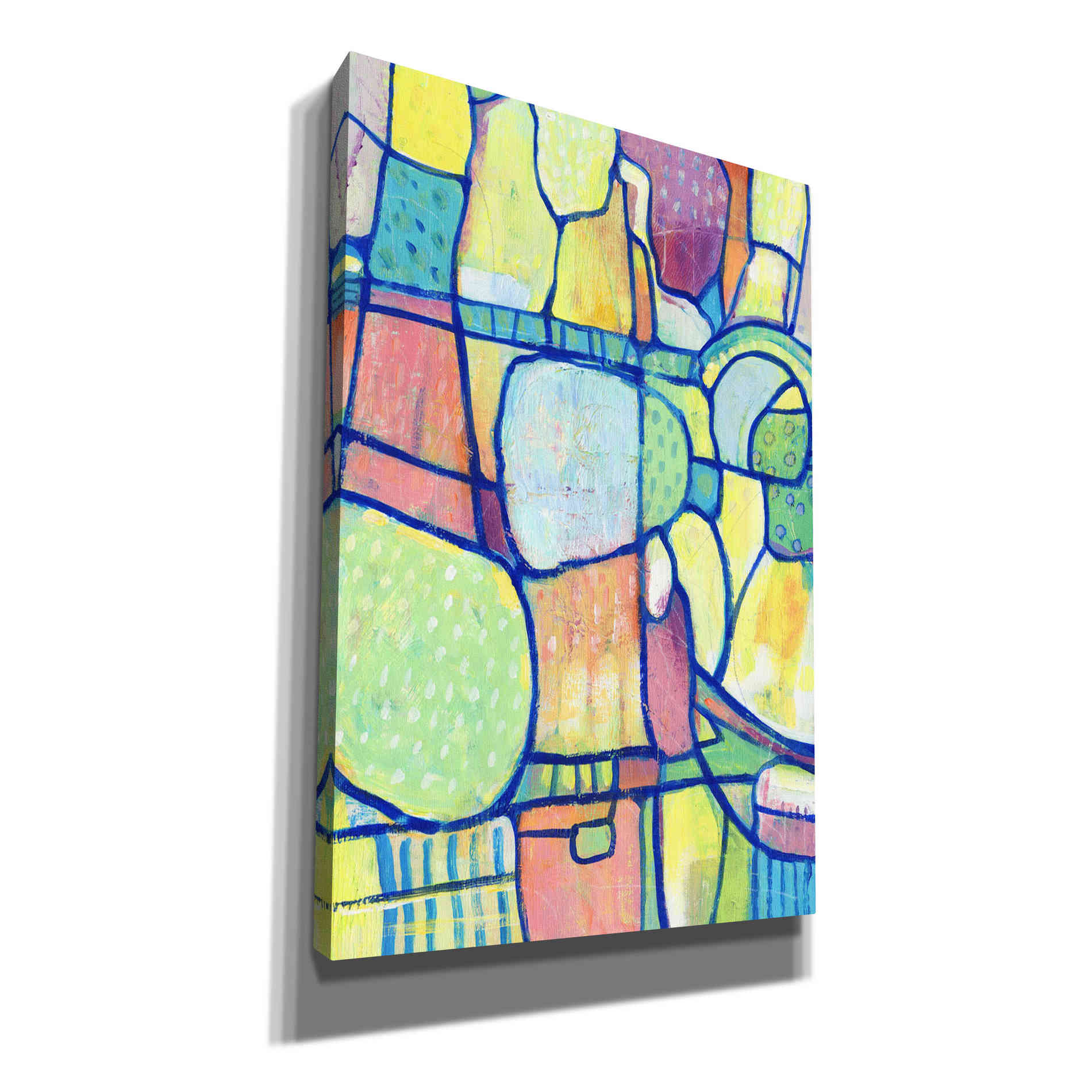 'Stained Glass Composition I' by Tim O'Toole, Canvas Wall Art