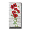 'Red Poppy Panel II' by Tim O'Toole, Canvas Wall Art