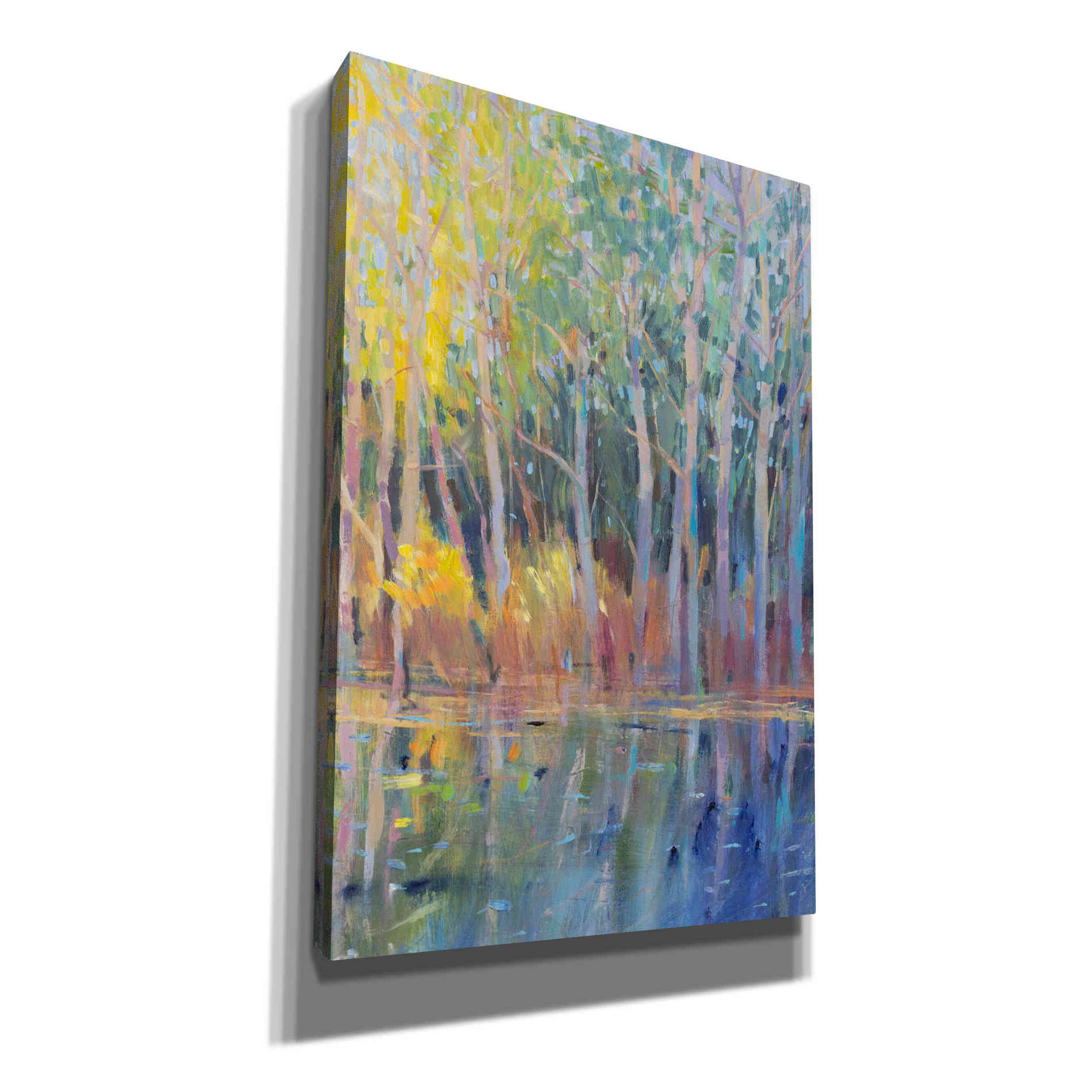 'Reflected Trees I' by Tim O'Toole, Canvas Wall Art
