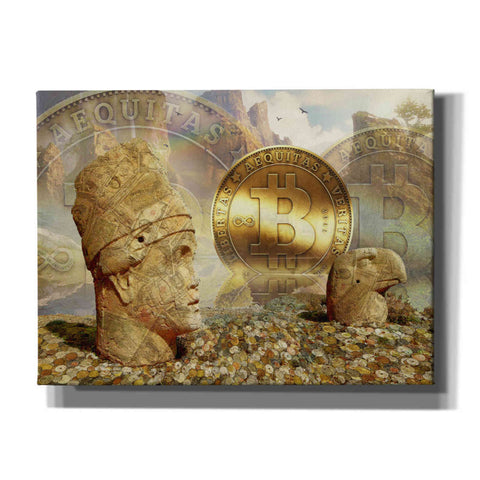 Image of 'Bitcoin New Age Eight' by Steve Hunziker, Canvas Wall Art