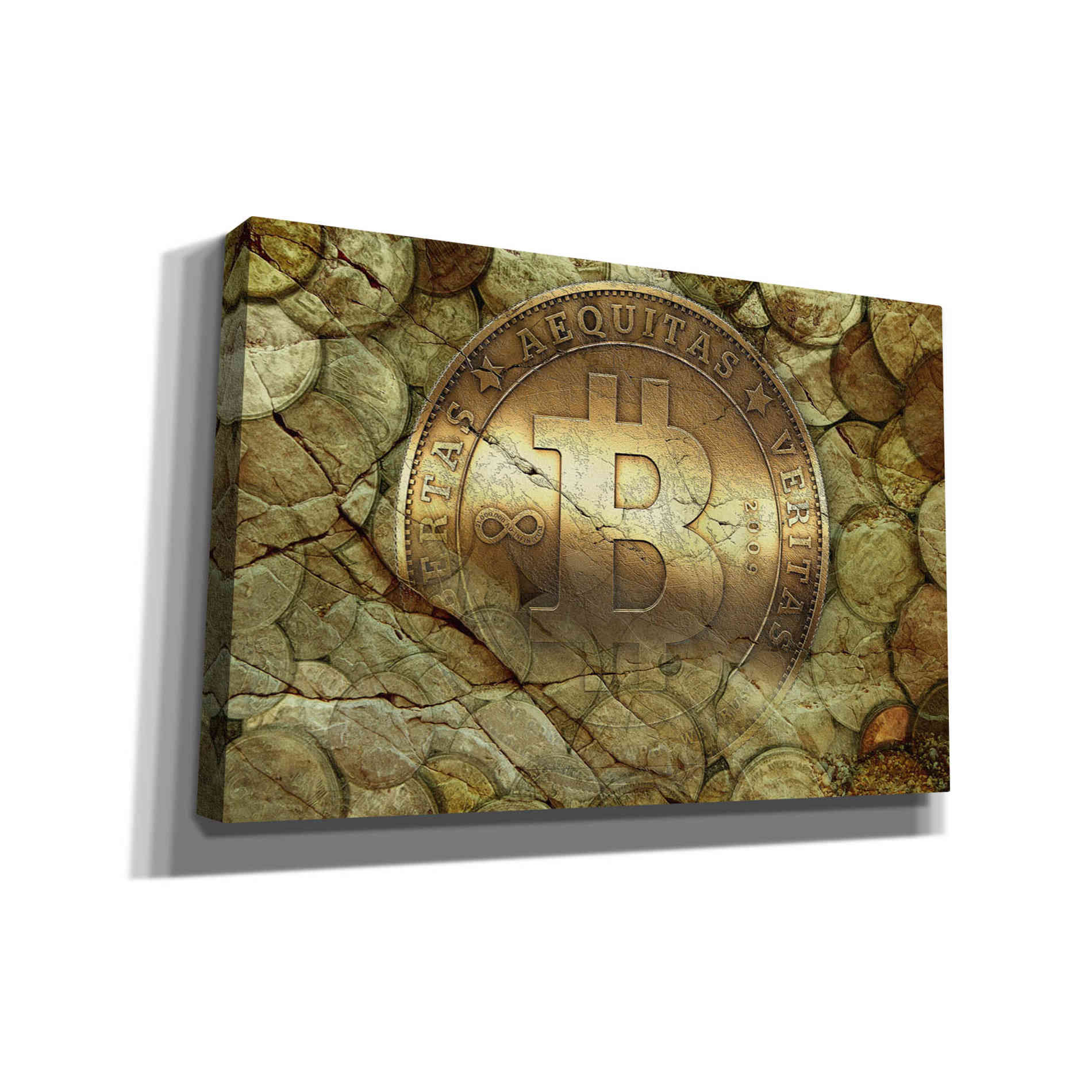 'Bitcoin-New Age One' by Steve Hunziker, Canvas Wall Art