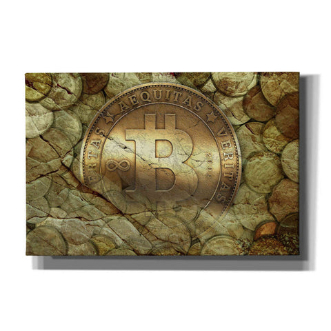 Image of 'Bitcoin-New Age One' by Steve Hunziker, Canvas Wall Art