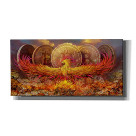 'Bitcoin New Age Nine' by Steve Hunziker, Canvas Wall Art