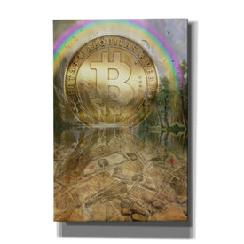 'Bitcoin New Age Six' by Steve Hunziker, Canvas Wall Art