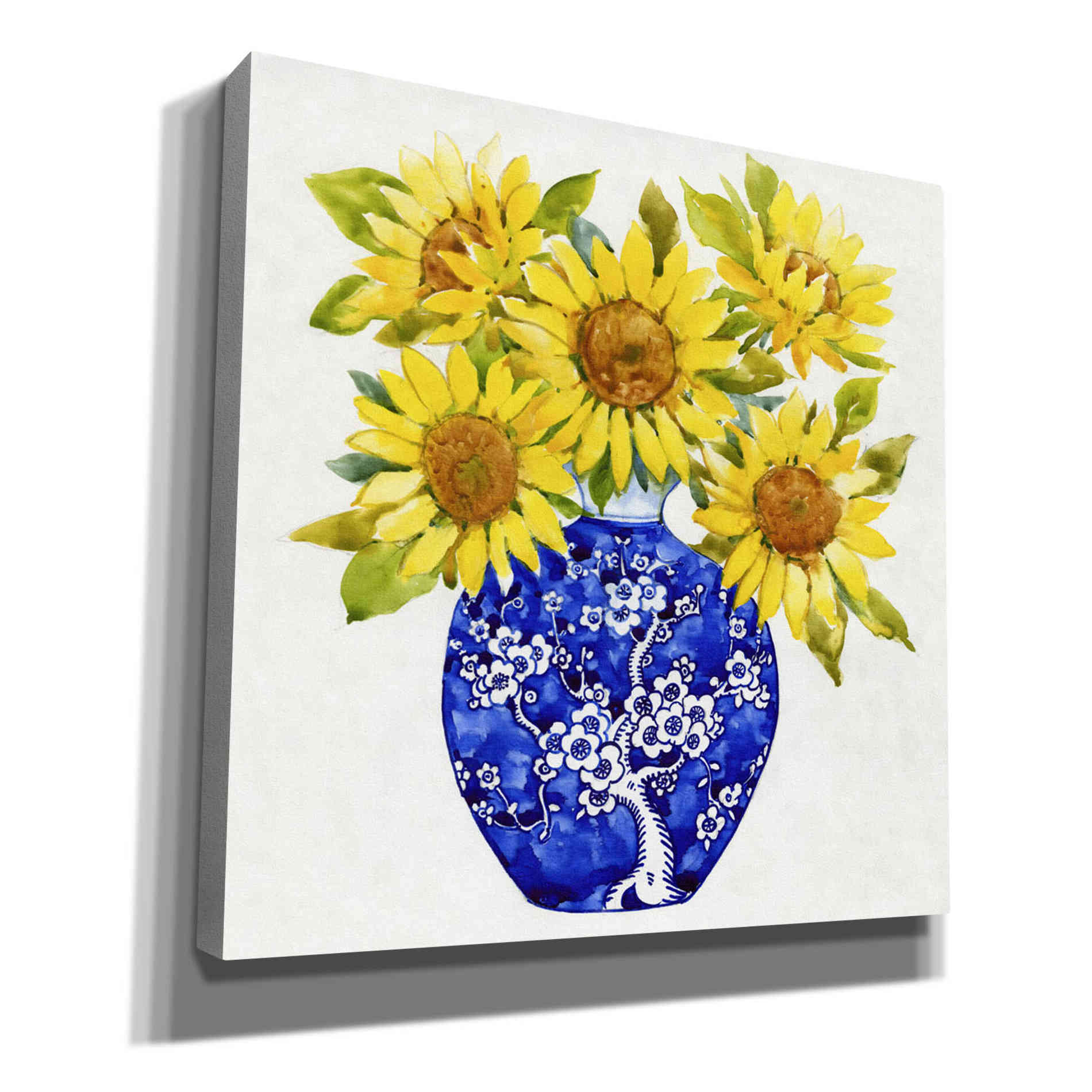 'Sun Flower Still Life I' by Tim O'Toole, Canvas Wall Art