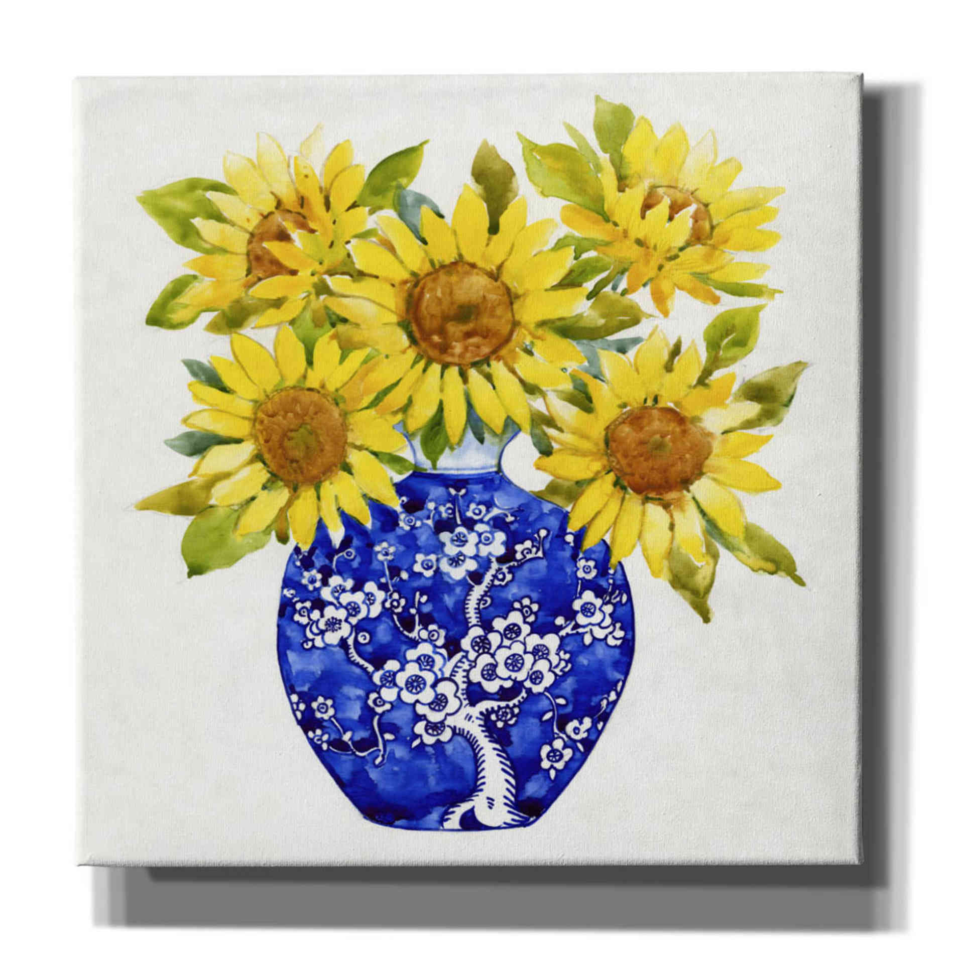 'Sun Flower Still Life I' by Tim O'Toole, Canvas Wall Art