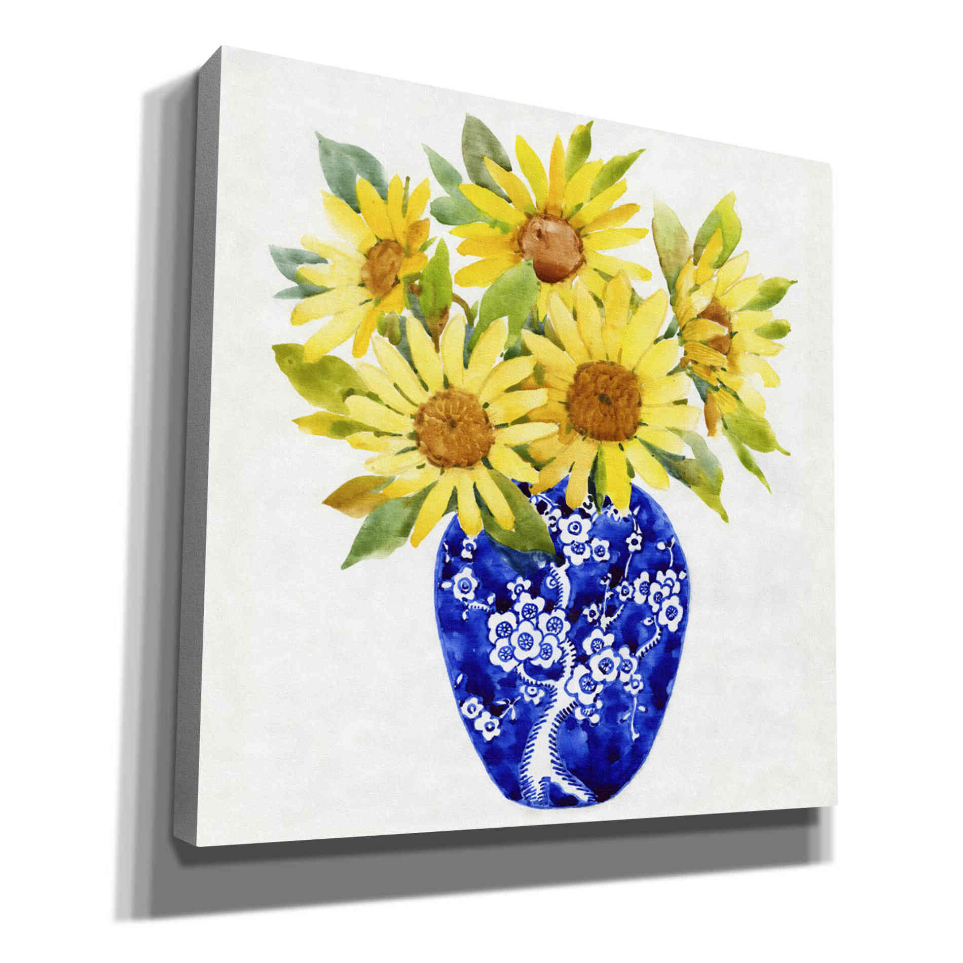 'Sun Flower Still Life II' by Tim O'Toole, Canvas Wall Art