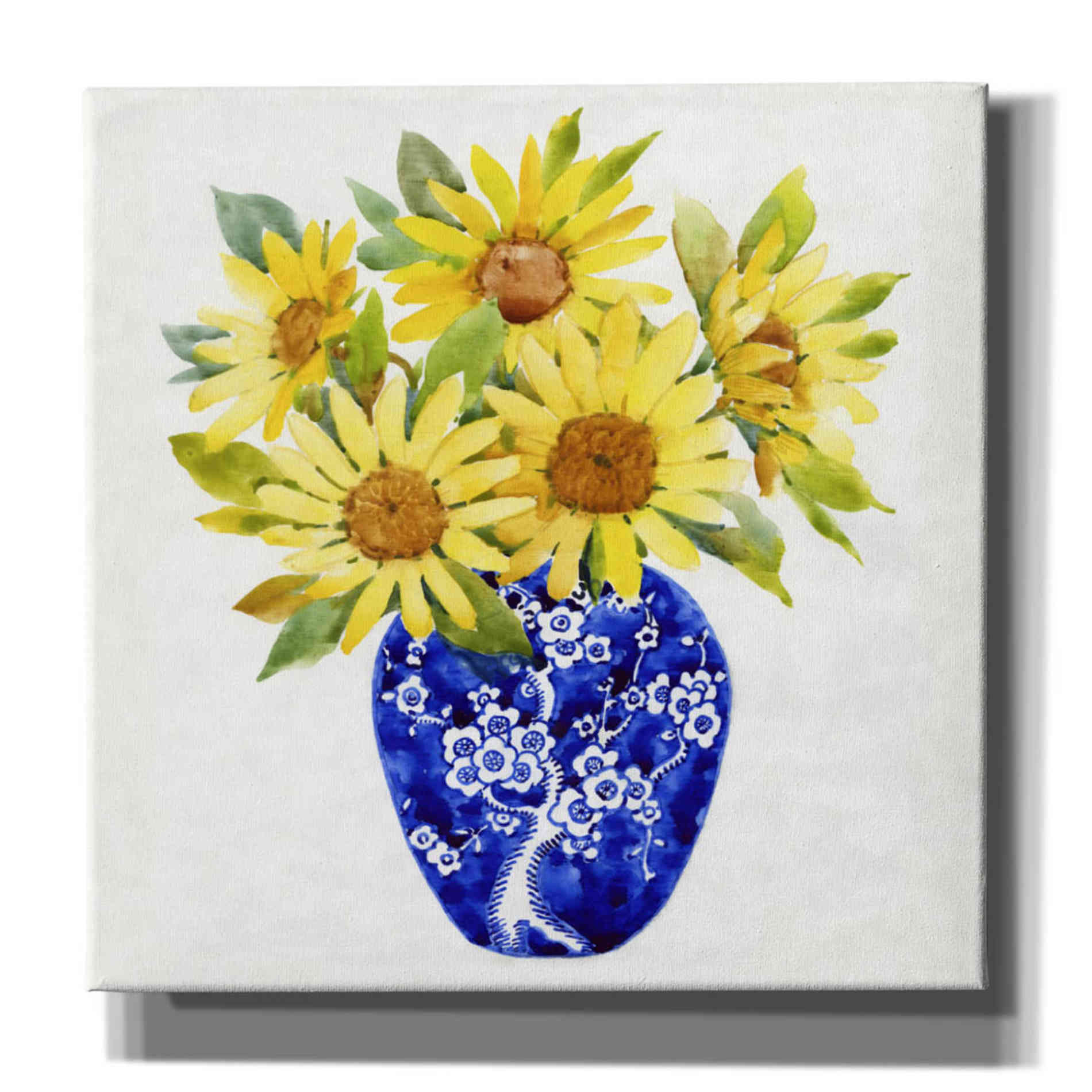 'Sun Flower Still Life II' by Tim O'Toole, Canvas Wall Art