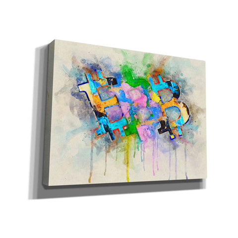 'Bitcoin Abstract' by Surma and Guillen, Canvas Wall Art