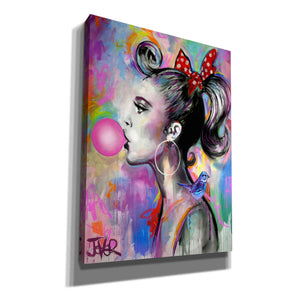 'Bubble Girl' by Loui Jover, Canvas Wall Art