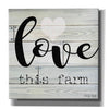'Love This Farm' by Cindy Jacobs, Canvas Wall Art