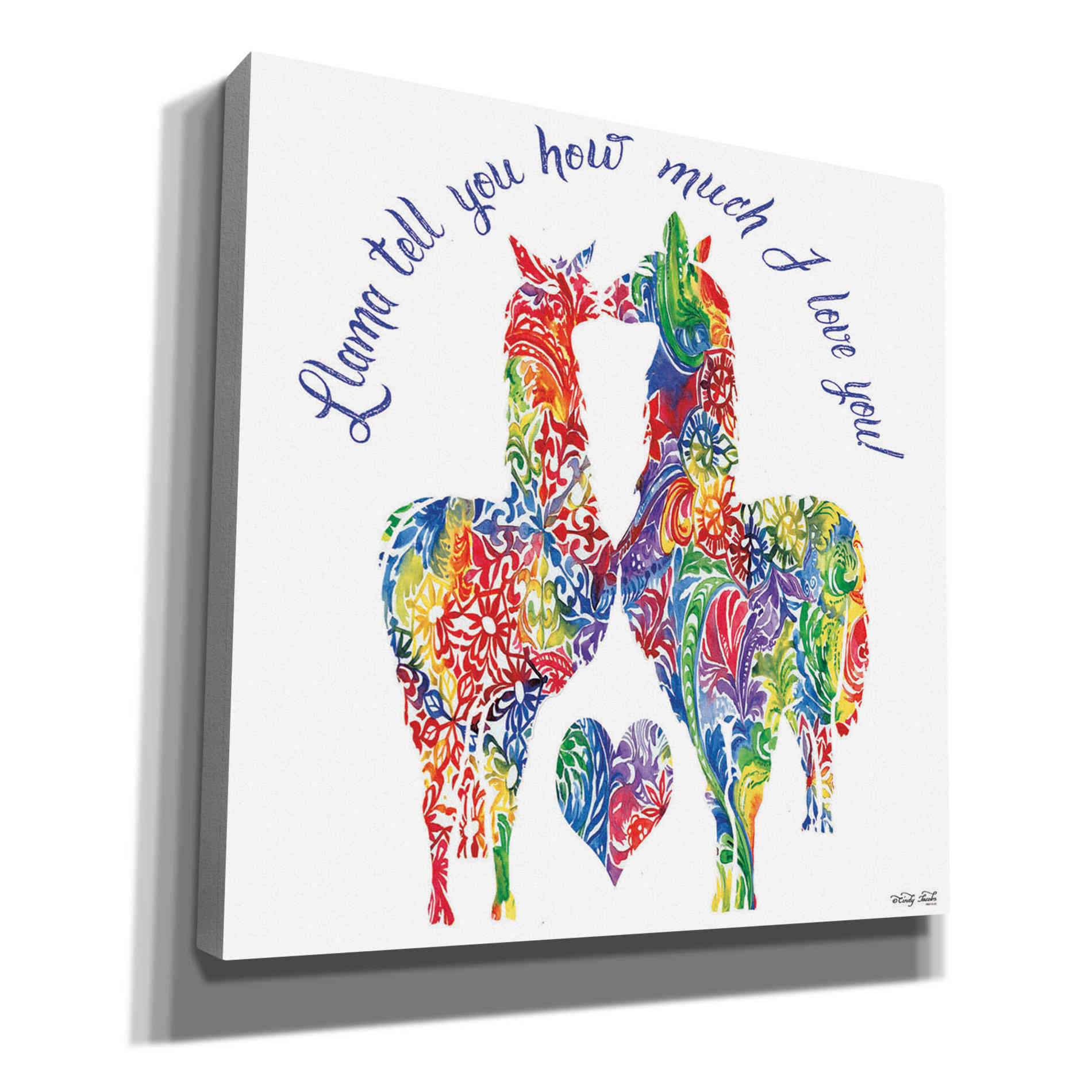 'Llama Tell Youâ€¦' by Cindy Jacobs, Canvas Wall Art